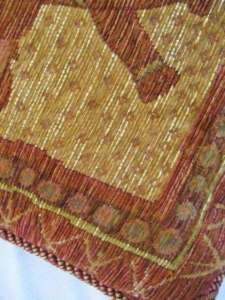 Two beautiful woven Indian cushions with elephant design - great condition