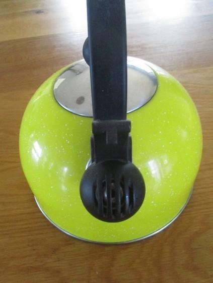 A cheerful gas/stove top singing kettle