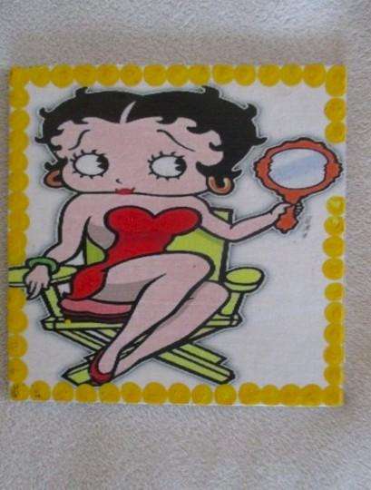 Four cute Betty Boop coasters