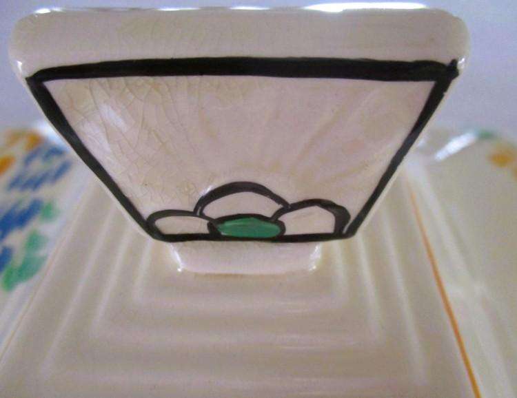 No.3 - Rare 1930's Art Deco Burleigh Ware Zenith dish/tureen with blue and yellow lupins