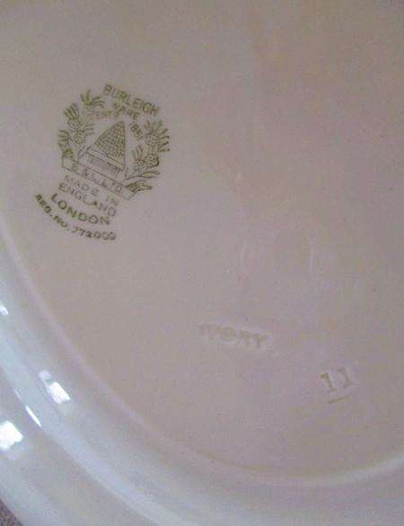 Rare 1930's Art Deco Burleigh Ware Zenith large serving platters with blue and yellow lupins