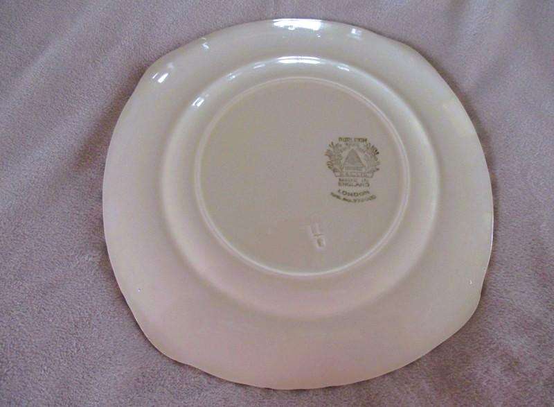 Set 1. - Rare 1930's Art Deco Burleigh Ware Zenith 16 piece dinner set  with blue and yellow lupins