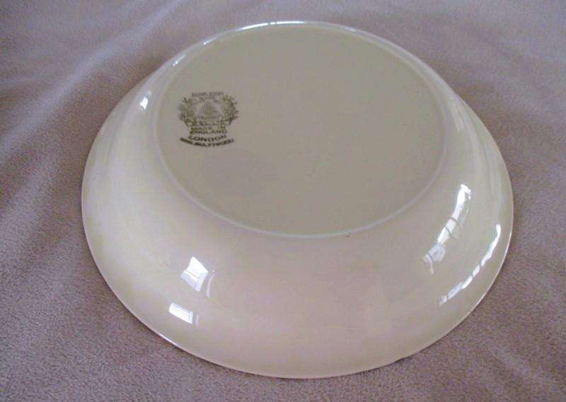 Set 2. - Rare 1930's Art Deco Burleigh Ware Zenith 16 piece dinner set  with blue and yellow lupins