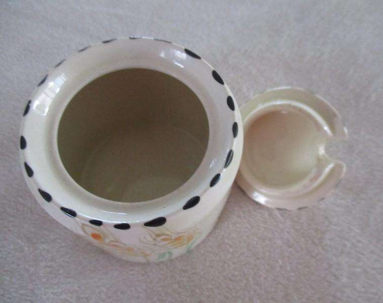 Vintage 1930's Art Deco Burleigh Ware cruet set on stand - great condition