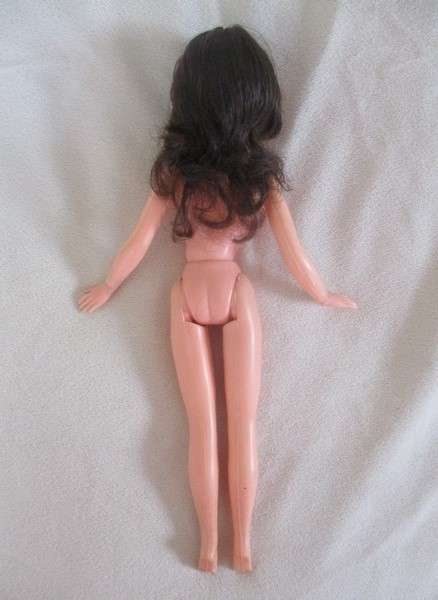 A vintage brunette Sindy doll in cute p.j. outfit