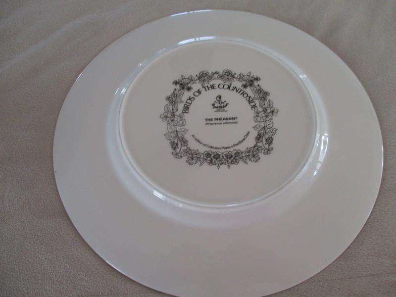 Royal Chelsea Fine Bone China - three plates from their "Birds of the Countryside" collection
