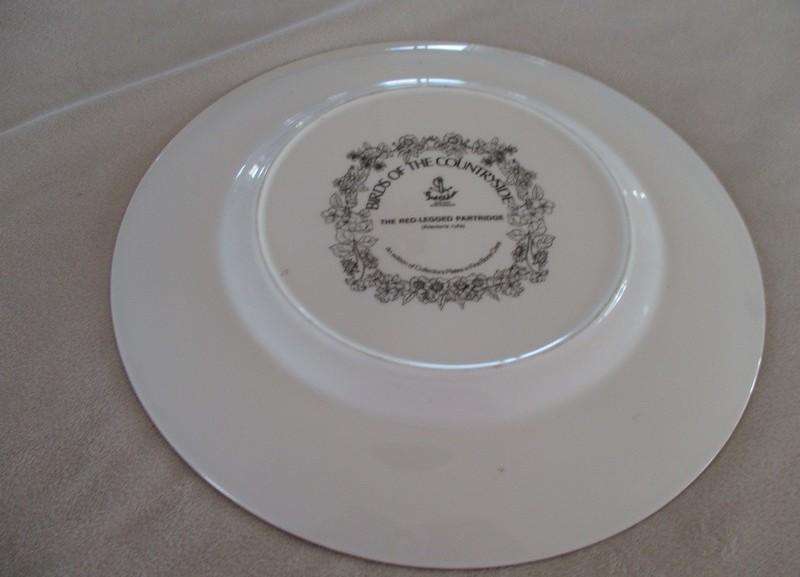 Royal Chelsea Fine Bone China - three plates from their "Birds of the Countryside" collection