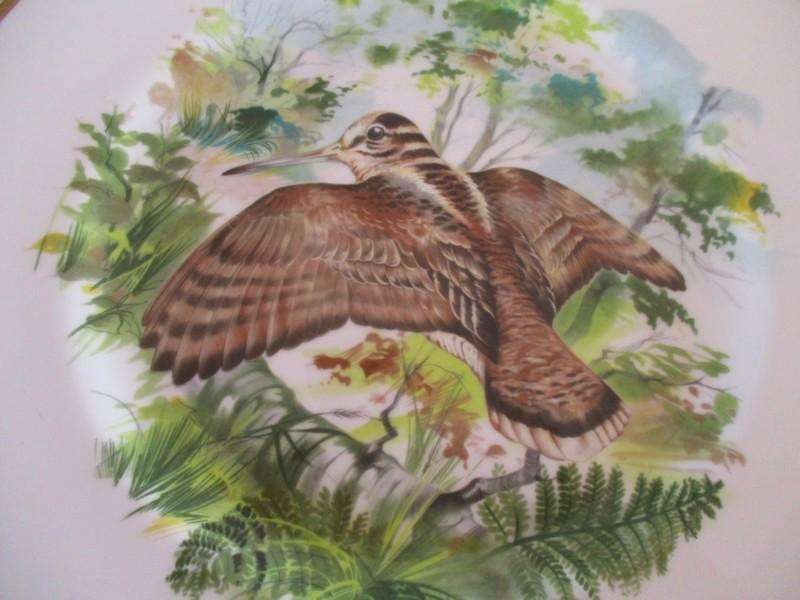 Royal Chelsea Fine Bone China - three plates from their "Birds of the Countryside" collection