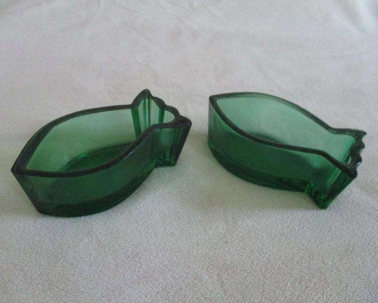 Batch of green glass for the collector (nine items)