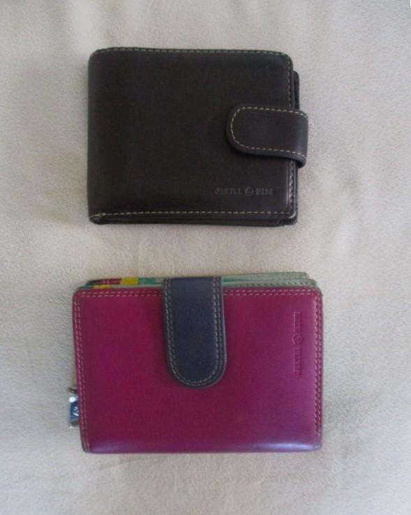 Two genuine leather Jekyll & Hide wallets - one for men, one for women