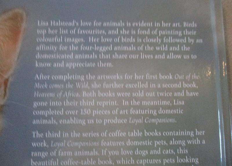 Beautiful Lisa Halstead art book - "loyal Companions'
