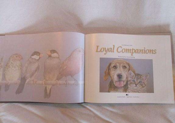 Beautiful Lisa Halstead art book - "loyal Companions'
