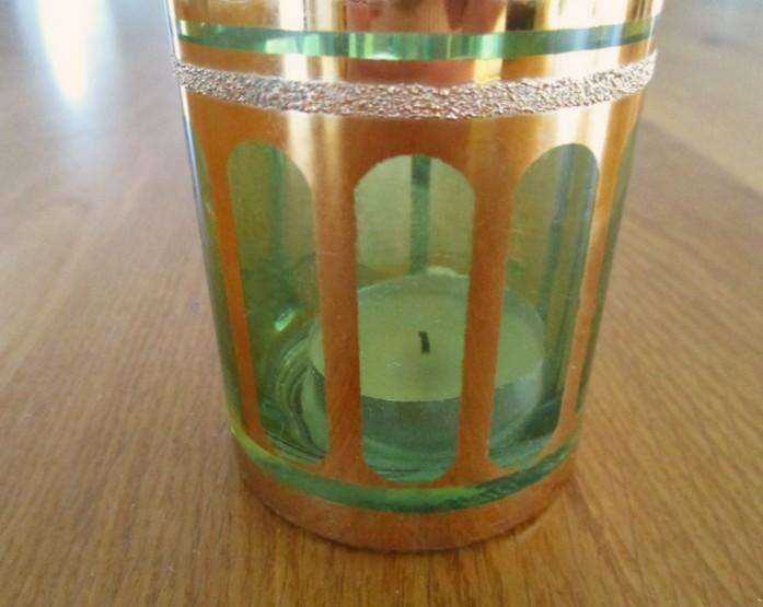 Beautifully decorative glass tealight candle holder