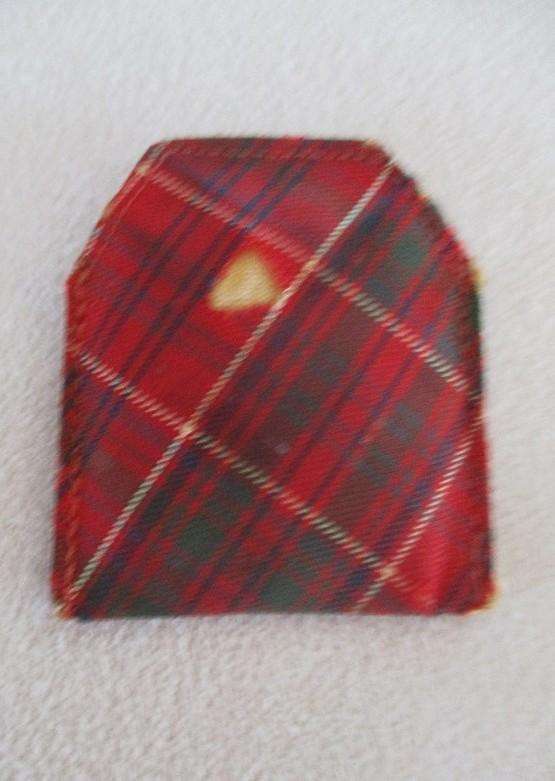 Delightfully Scottish - vintage brass tea caddy spoon with original pouch