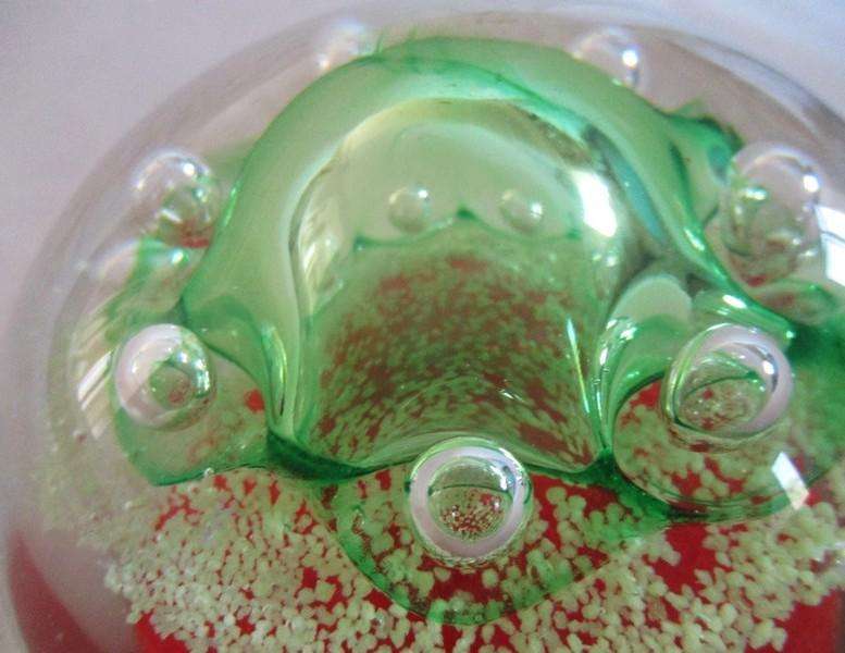Large studio glass paperweight