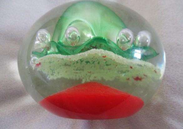 Large studio glass paperweight