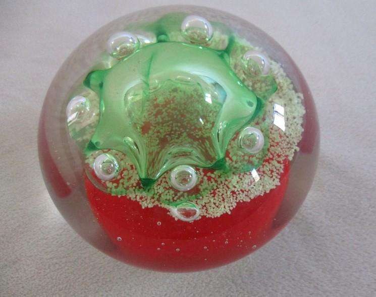 Large studio glass paperweight