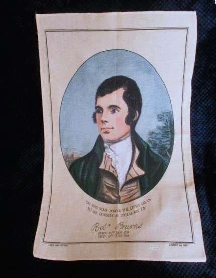 1. - Large Scottish pictorial cloth - The indomitable Robert Burns