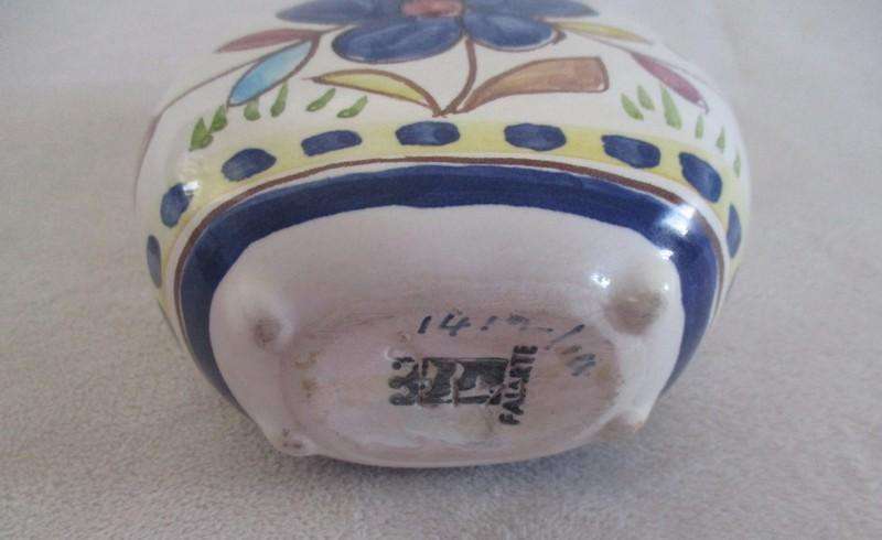 Small vintage Faiarte,  Alcobaca hand painted vase