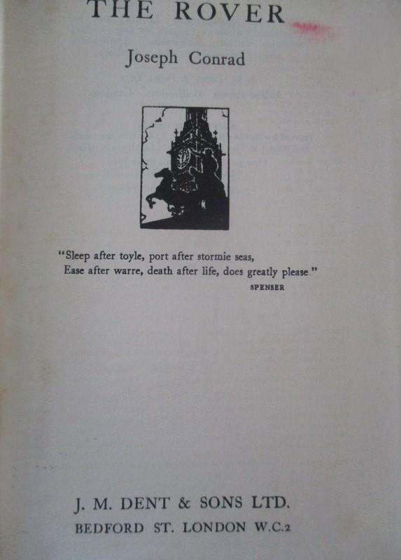 Rather rare - 1951 - The Rover by Joseph Conrad