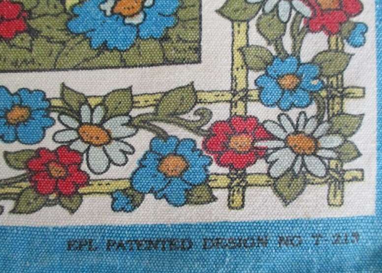 A vintage "My Home"  pictorial cloth - EPL patented design