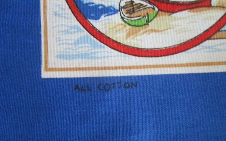 A large vintage pictorial cloth - Cornwall