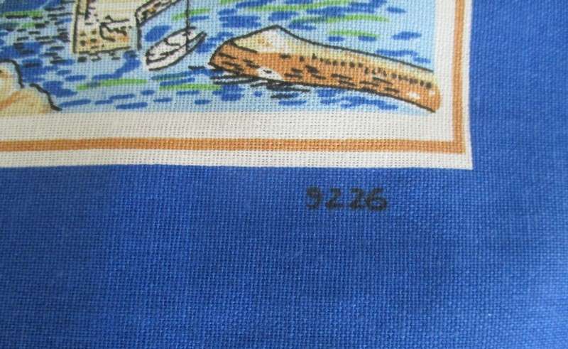 A large vintage pictorial cloth - Cornwall