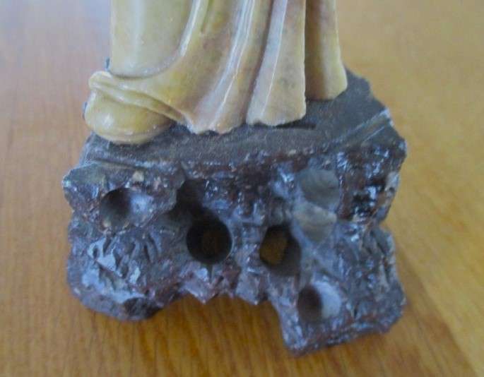 Vintage hand carved stone Chinese statue