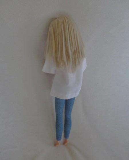 Vintage Mattel Barbie in cute blue jeans - knees bend