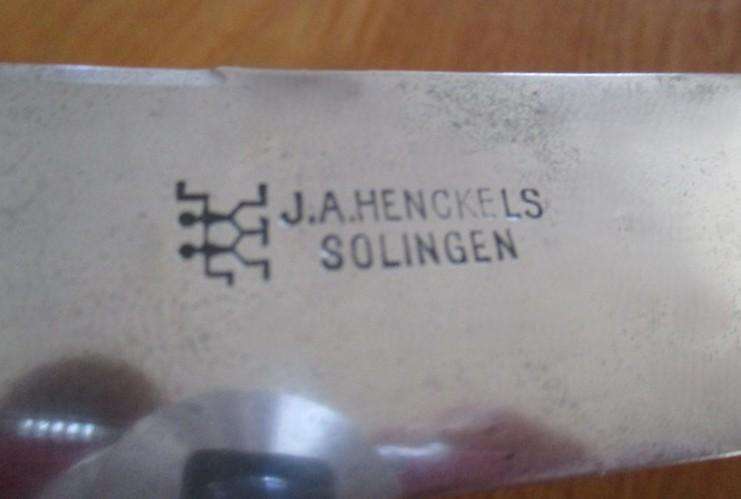 Vintage J.A. Henckels solingen carving set with carved wooden handles