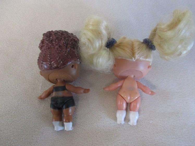 Two adorable small LOL Surprise dollies made by MGA