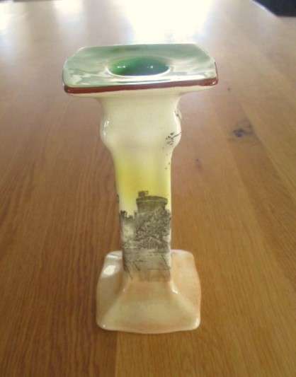 Vintage 1920's/30's Royal Doulton candlestick - Bodiam Castle series