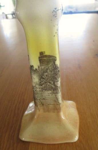 Vintage 1920's/30's Royal Doulton candlestick - Bodiam Castle series