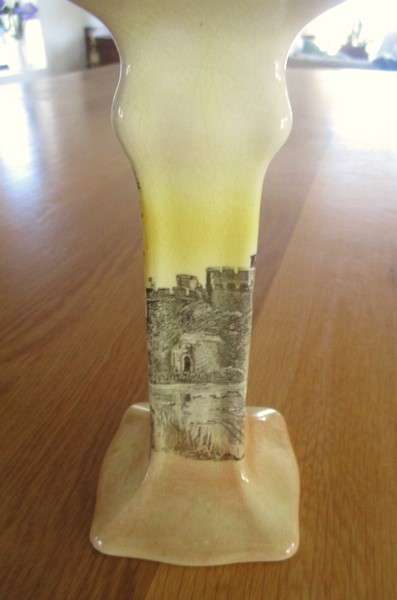 Vintage 1920's/30's Royal Doulton candlestick - Bodiam Castle series