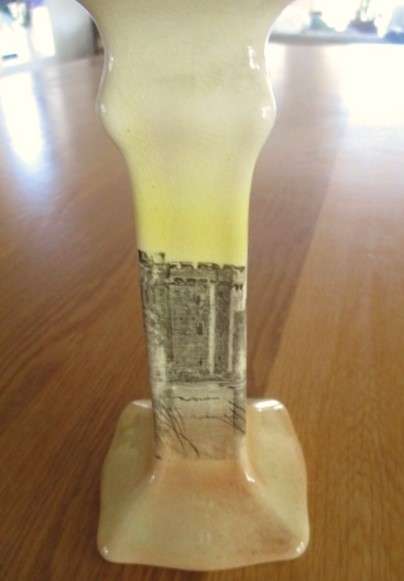 Vintage 1920's/30's Royal Doulton candlestick - Bodiam Castle series