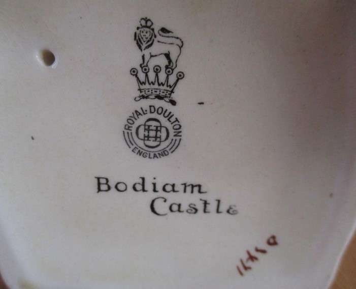 Vintage 1920's/30's Royal Doulton candlestick - Bodiam Castle series