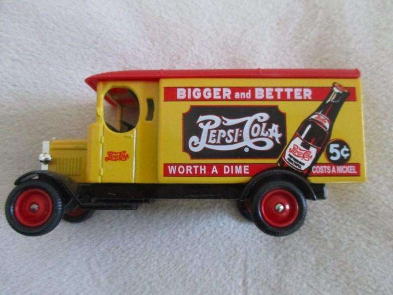 1. - Batch of eight very collectable Pepsi diecasts on card made in England by Lledo