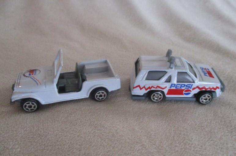2. - Batch of four rather rare and very collectable Pepsi die cast vehicles