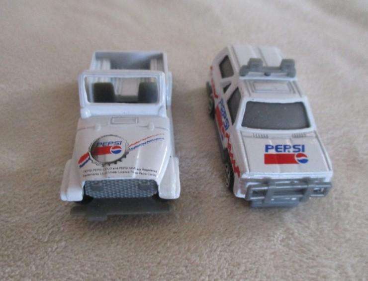 2. - Batch of four rather rare and very collectable Pepsi die cast vehicles