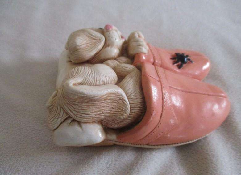 What's not to love? Vintage 1983 Moorcraft, Blackpool, England - Bunny rabbits by Tiggy Middleton