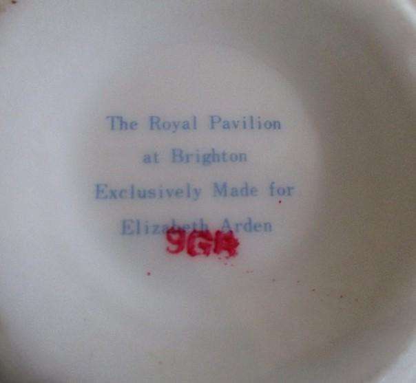 Elizabeth Arden lidded jar - The Royal Pavilion at Brighton