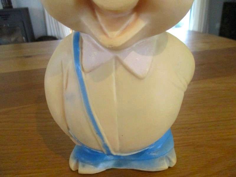 Large vintage rubber Porky Pig