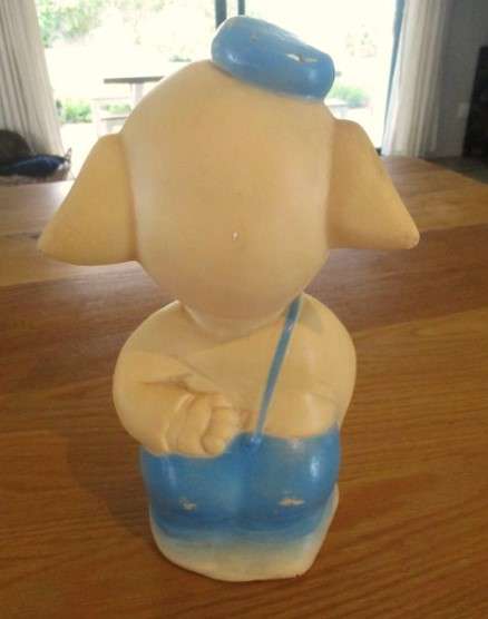 Large vintage rubber Porky Pig