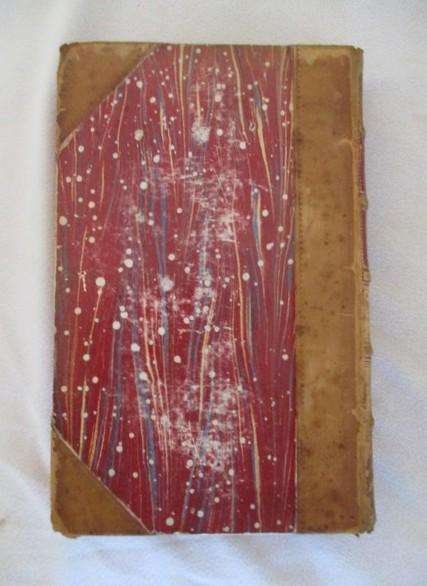 1891 - marbled hard cover with leather corners & spine - The Quarterly Report - July to October 1891