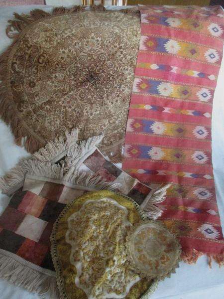 For the creative innovator - HUGE bag of fabrics to repurpose (including vintage real mink stole)