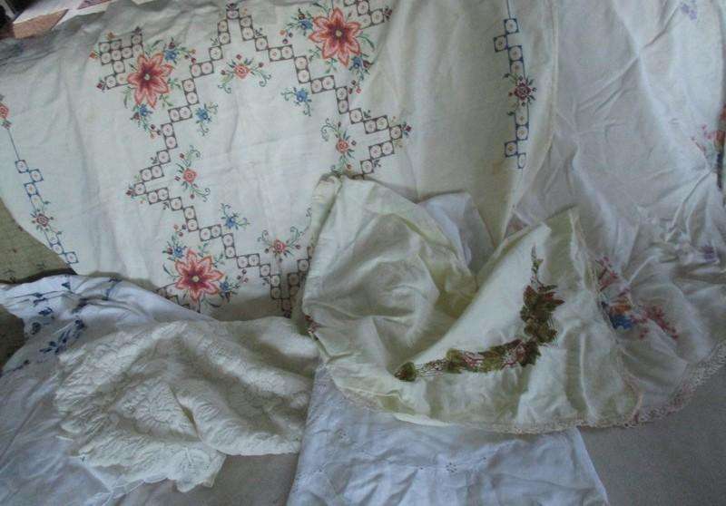 For the creative innovator - HUGE bag of fabrics to repurpose (including vintage real mink stole)