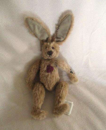 Not just any Bunny Wabbit! Floppy Nicky Bunny designed by Lorraine Chien for Ganz collectibles