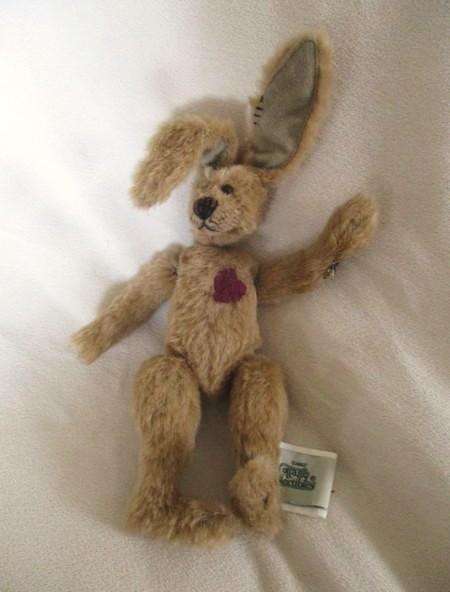 Not just any Bunny Wabbit! Floppy Nicky Bunny designed by Lorraine Chien for Ganz collectibles