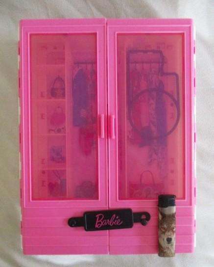 A large genuine Mattel Barbie wardrobe in excellent condition