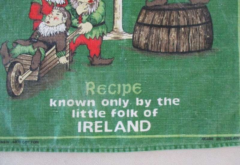 Large Irish pictorial cloth - Poteen (Irish moonshine)